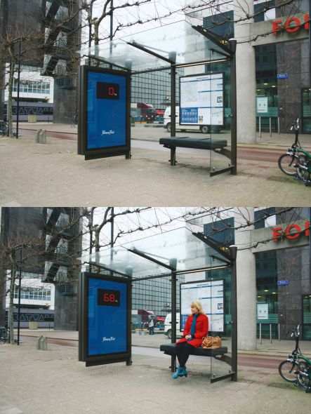 c053fd0a4a26fa64afcaef9ed640d397 24 Unique Examples of Creative Bus Stop Advertising Guerilla Marketing Example